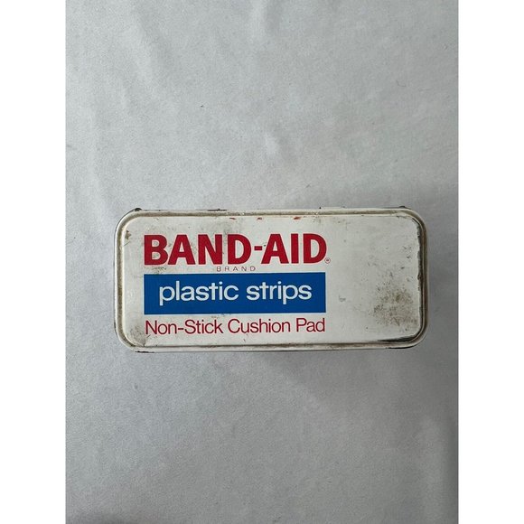 Vintage Empty Band-Aid Metal Tin Box Johnson & Johnson USA - Picture 5 of 8